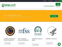 Tablet Screenshot of homewealthfinancial.com